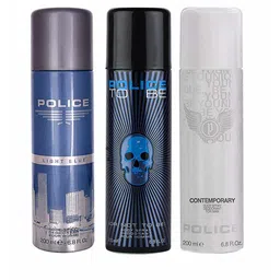 Police  Men Set Of 3 Light Blue + To Be Man + Contemporary Deo 600ml-8