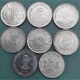 Rare Old Commemorative Coins Set, Steel, Ideal for Students, Very Fine Condition Medieval Coin Collection-picture-27