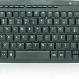 ZEBRONICS ZEB-K04 Mini Multimedia with 96 UV Coated Keys, Slim & Compact, for PC/Mac Wired USB Laptop-size Multi-device Keyboard Compatible with Desktop, Laptop, Mac with gaming mode ,multimedia_keys-28