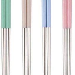 Eating, Cooking, Training, Decorative Stainless Steel, Silicone Japanese Chopstick-image-28