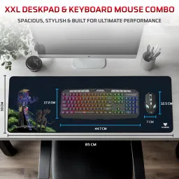 EVOFOX Deathray V2 3 in 1 Gaming Keyboard, Mouse and Extended Deskpad Combo Set image 5