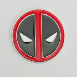 Deadpool Metal Logo (5.7cmx5.7cm) Universal Emblem for Car Bike Laptop, 3D Badge Spring Leaf-image-84