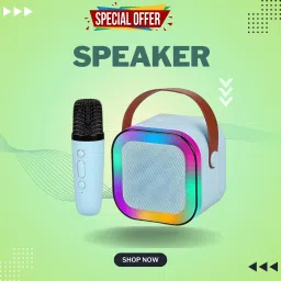 FRONY 10W Bluetooth Speaker Wireless Karaoke Mic Speaker with RGB Light speakersFJ309 10 W Bluetooth Party Speaker-25