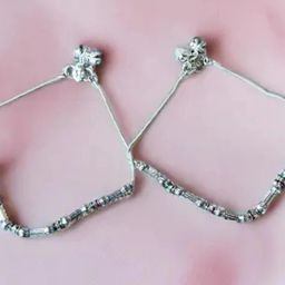 Indian Traditional White Metal Anklets Payal Designer Fancy Collection Alloy Anklet-image-63