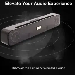 BASS BLING Buy Now TWS Portable Soundbar Sleek Design Crystal Clear sound 8 hours Playtime 10 W Bluetooth Soundbar-12