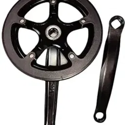 Cycle Chainwheel Set Crank set For Single speed Non Gear Cycle Bicycle Brake Disk-image-28