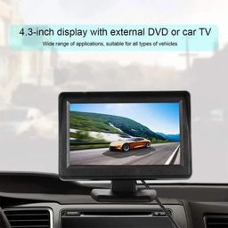 GH GENERIC HUB Digital 4.3" TFT LCD Screen Rear View Monitor for Universal Cars Vivid Image Display for Parking and Car Reverse Dashboard Standing Video Output image 5