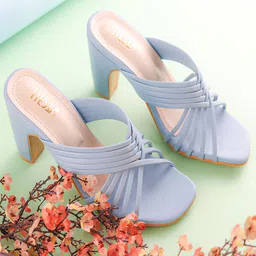 TIESTA Open Toe Block Heels-6