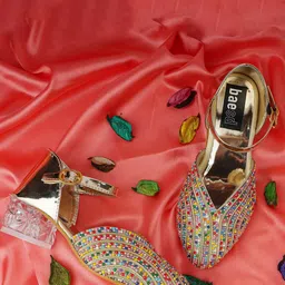 BAESD Girls Embellished Block Heeled Pumps-20