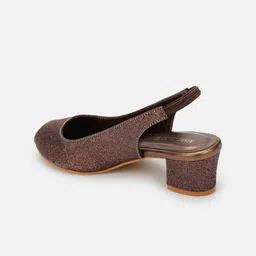 Marc Loire Embellished Peep Toe Block Heel Pumps image 3
