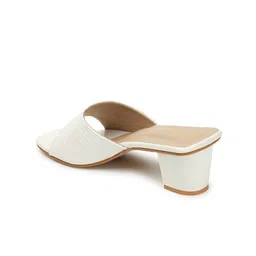 Denill Textured Open Toe Block Heels image 4