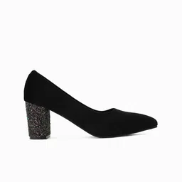 CORSICA Embellished Pointed Toe Party Block Pumps image 4