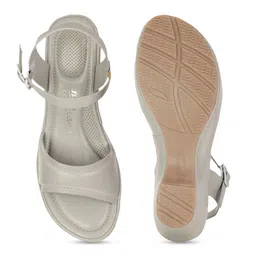 bata comfit Bata Open Toe Block Heels With Buckles image 4