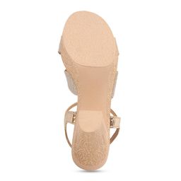 JM Looks Open Toe Platform Heels with Buckles image 5