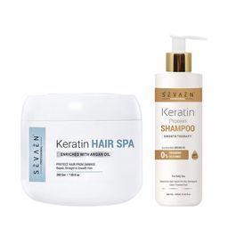 SEVAEN Keratin Shampoo And Hair Spa Cream For Hair Dry & Damage repair-22