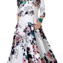 Rayon Blend Stitched Anarkali Gown-image-29