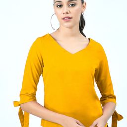 V&M V-Neck Tie Up Top-image-73