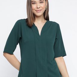 Mayra V Neck Regular Top-image-14