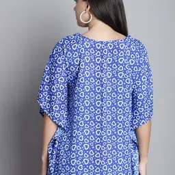 Dressitude Conversational Printed V-Neck Flared Sleeves Kaftan Top image 5