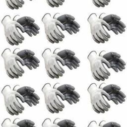 15 Pair White Reusable Washable Cut Resistance Hand Safis Anti Cut Hand Gloves Care PVC coated Nylon Safety Gloves Frontier Combo of Knife Cut Resistant Hand Safety Glove LatexSafety Gloves-image-47