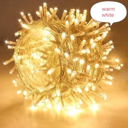 40 LEDs 15 m Yellow, White Steady Bell Rice Lights-16