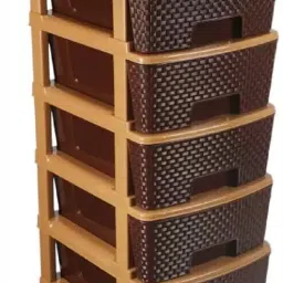 5 Compartments Plastic Chest of Drawers-image-11