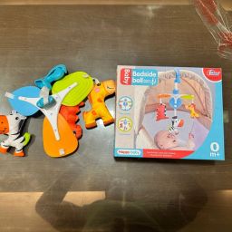 Rotating Animal Theme Zebra, Dinosaur, Giraffe Multicolor Baby Rattle Jhoomer Rattle-image-51