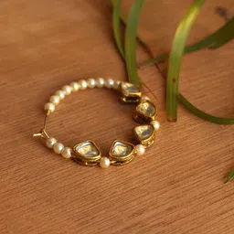 BeAbhika Kundan Stone Studded Nosepin-19