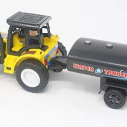yuiop - Tractor With Water Tanker - Pull Back Spring Action Tractor Toy - No Remote image 3