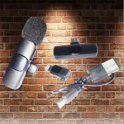 metallica K8 Wireless Mic for both IOS and Andriod | Plug and Play No Application Required Collar Mic image 3