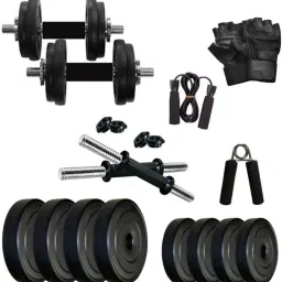 18 kg PVC 18Kg weight with rods and accessories Home Gym Combo-0