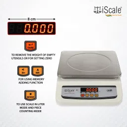 iScale Scale i-02 30kg x 1 g Digital Table Top Weighing Scale Weighing Scale image 3