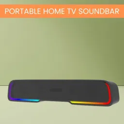 FRONY Audio Bar (PORTABLE HOME THEATER SOUNDBAR) Dynamic Thunder Sound & RGB LightA466 25 W Bluetooth Soundbar-image-59