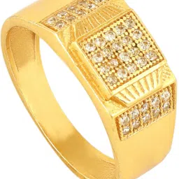 Brass Diamond Gold Plated Ring-image-45