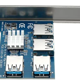 Etzin NA 0 GB All in One PC's Blue M.2 Internal Solid State Drive (SSD) (PCI-E 1 to 4 PCI Express slots 16 x PCI-E riser card 1 X to 4 PCI-E adapter external PCIe slot multiplier card for Bitcoin Miner) image 3