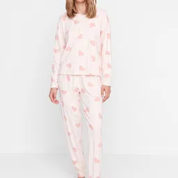 Trendyol Women Printed Night Suit-picture-42