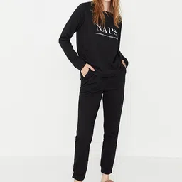Trendyol Women Printed Night suit-picture-13