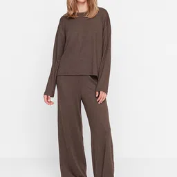 Trendyol Women Solid Night suit-picture-21