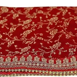 Velvet Self Design Red Men Dupatta-picture-16