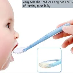 saraswati kart Soft tip Silicon Spoons for Baby Feeding ,First Stage Spoons for Babies- Silicone image 4