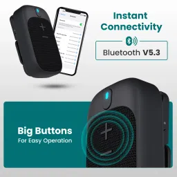 Portronics Talk 4 2W Wearable Bluetooth Speaker With inBuilt Mic,Spring Clip,Easy Control 2 W Bluetooth Speaker image 4