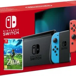 NINTENDO Switch with neon red and neon blue Joy?Con - Version 2 32 GB with The Legend of Zelda-31