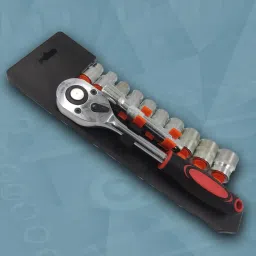 Premium 12Piece HEX Socket Set Heavy Duty 1/2 Drive Precision Tool for Accuracy Socket Set-image-51