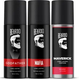 Long Lasting Deo Sprays Combo for Men | Godfather, Mafia & Maverick Deodorant Body Spray-For Men-54
