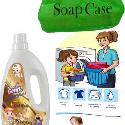 Baby Laundry Wash 1000 ml (Bottle) Liquid Detergent Baby Gold Pearls Liquid Detergent-image-69