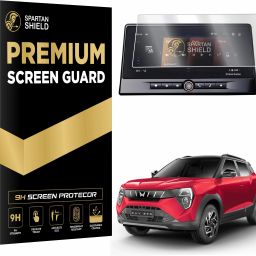 spartan shield Screen Guard for MAHINDRA XUV 3XO 2024 || 10.25 Inch INFOTAINMENT Protector || XUV3XO Car TouchScreen Display Accessory for NEW XUV 300 Facelift [Not Tempered Glass]-0