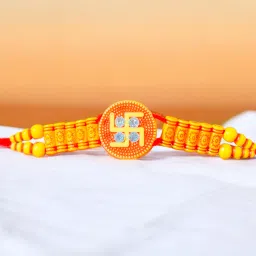 Designer rakhi 44 Plastic (PVC) Chawal Roli Pack Set-25