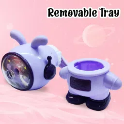 pw pencilwala Space Rabbit Shaped Pencil Sharpener, Manual Sharpener for School Table Sharpener Machine, Office, Stationery Gift for Kids Sharpeners image 4