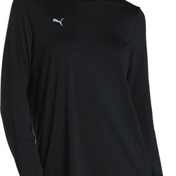 Modest Activewear LS Women Solid Round Neck Polyester Black T-Shirt-image-5