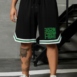 Printed Men Black Casual Shorts, Gym Shorts, Running Shorts-image-79